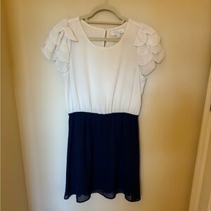 Cute white and navy dress